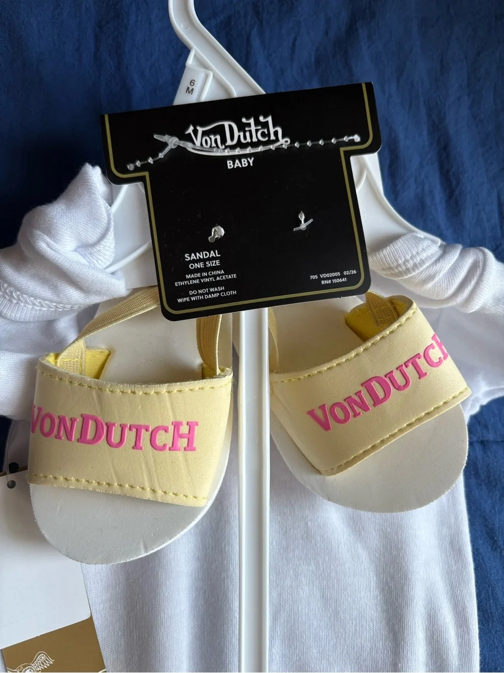 Von Dutch White Bodysuit with Pink Rose Graphic & Yellow Rose Print Shorts
